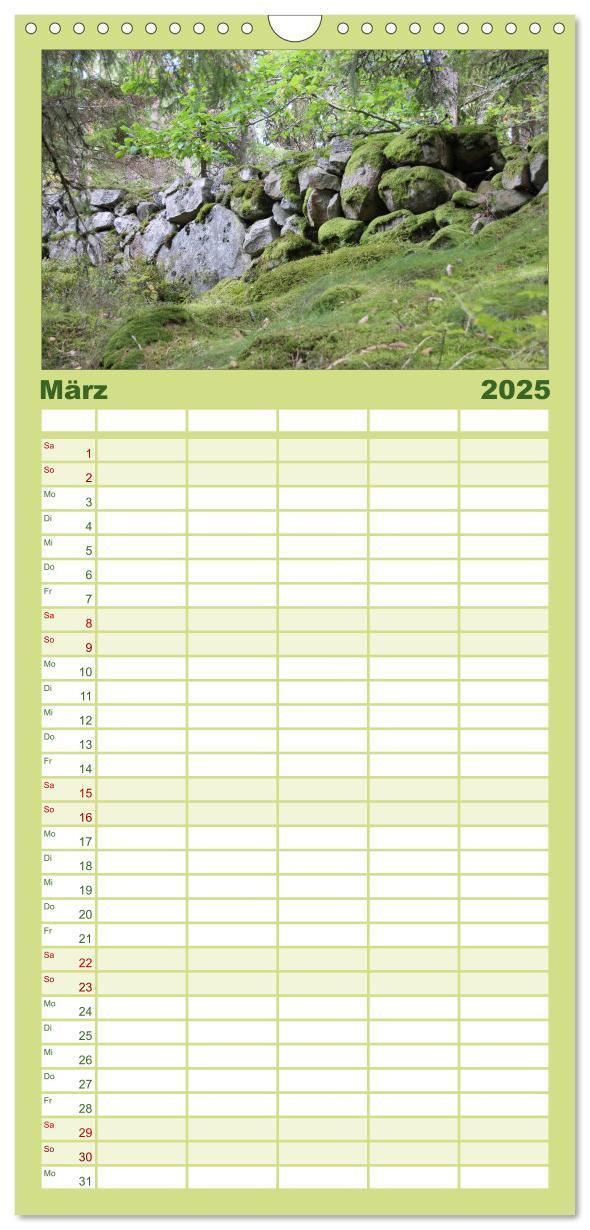 Bild: 9783457120439 | Familienplaner 2025 - Schweden 2025 mit 5 Spalten (Wandkalender, 21...