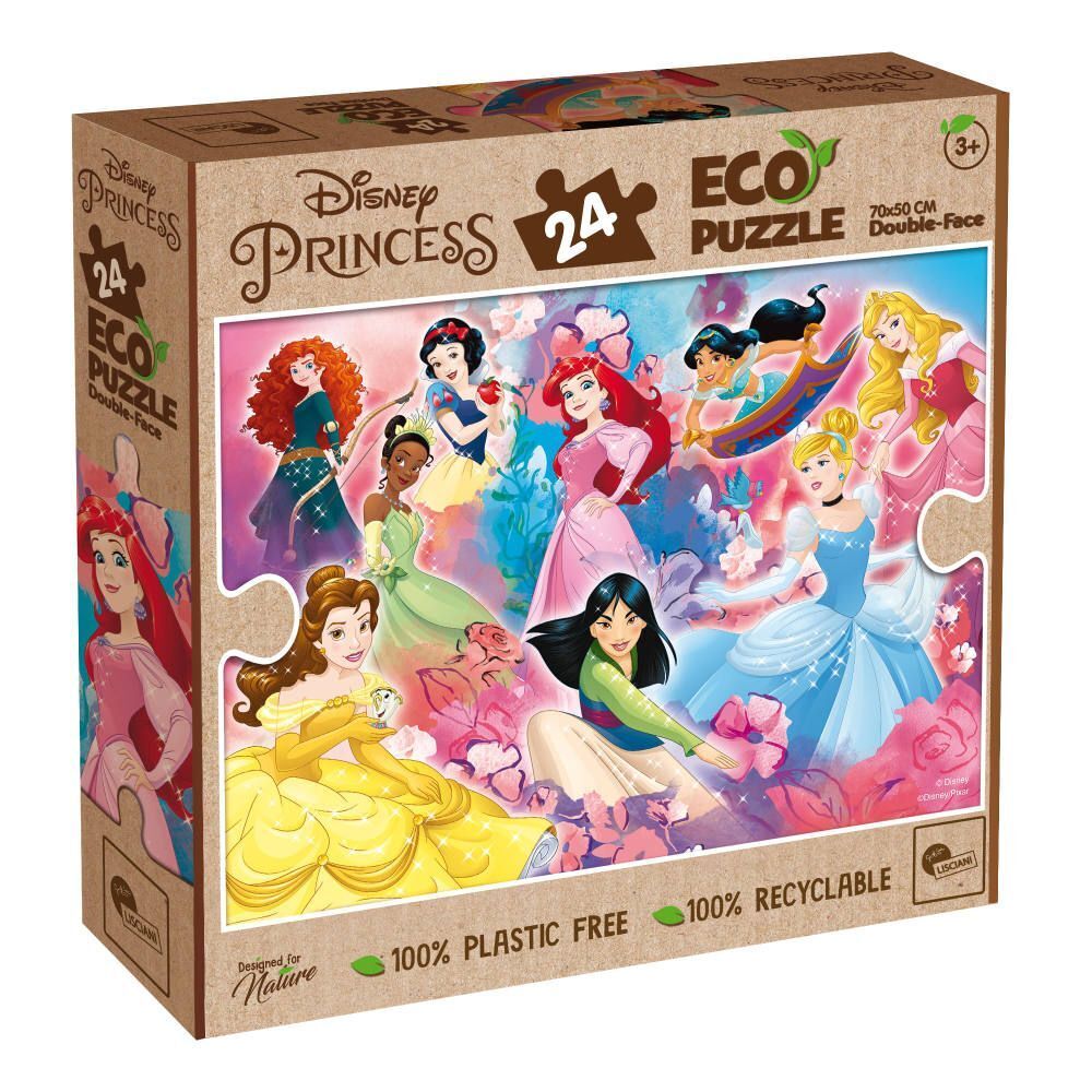 Cover: 8008324091829 | DISNEY ECO-PUZZLE DF PRINCESS 24 | Spiel | Kartonschachtel | 91829