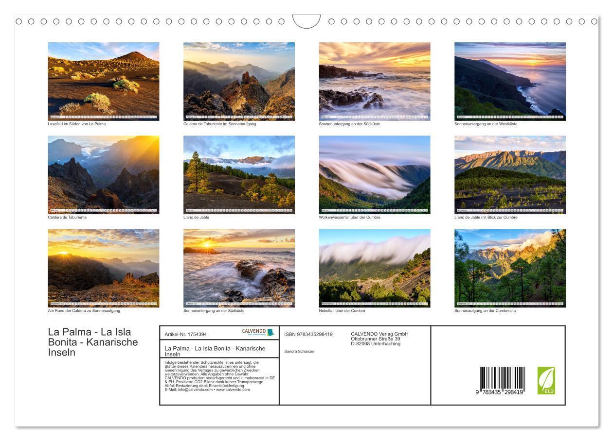 Bild: 9783435298419 | La Palma - La Isla Bonita - Kanarische Inseln (Wandkalender 2025...