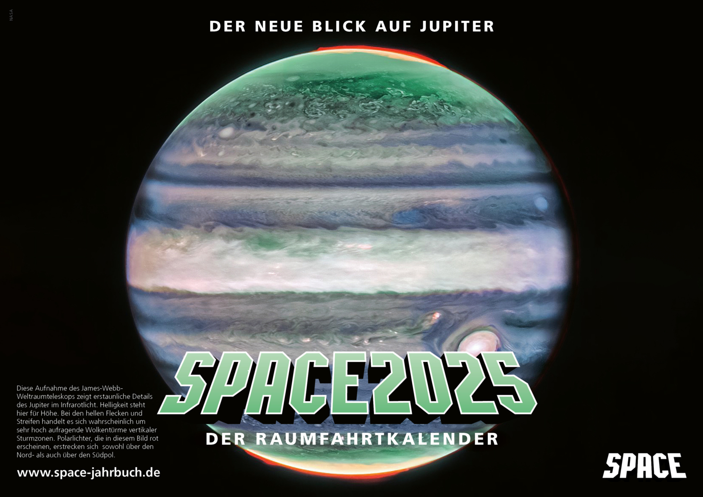 Cover: 9783944819723 | SPACE Raumfahrtkalender 2025 | e.V. | Kalender | Deutsch | 2025