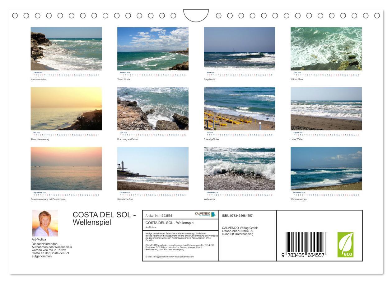 Bild: 9783435684557 | COSTA DEL SOL - Wellenspiel (Wandkalender 2025 DIN A4 quer),...