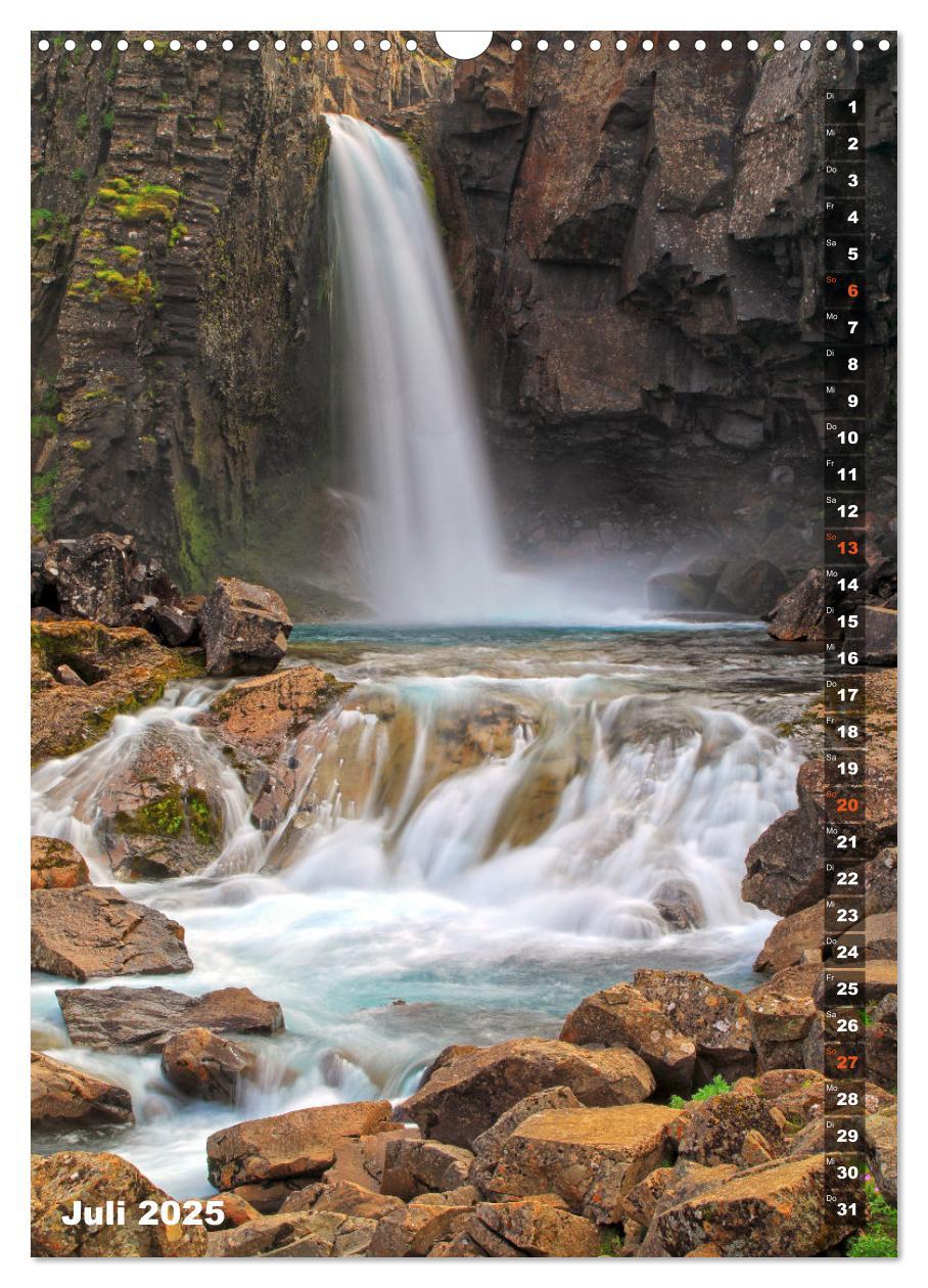 Bild: 9783435934980 | Wasserfälle auf Island (Wandkalender 2025 DIN A3 hoch), CALVENDO...