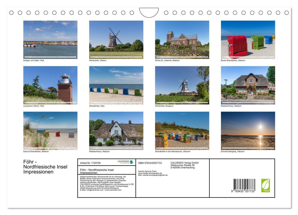 Bild: 9783435057733 | Föhr - Nordfriesische Insel Impressionen (Wandkalender 2025 DIN A4...