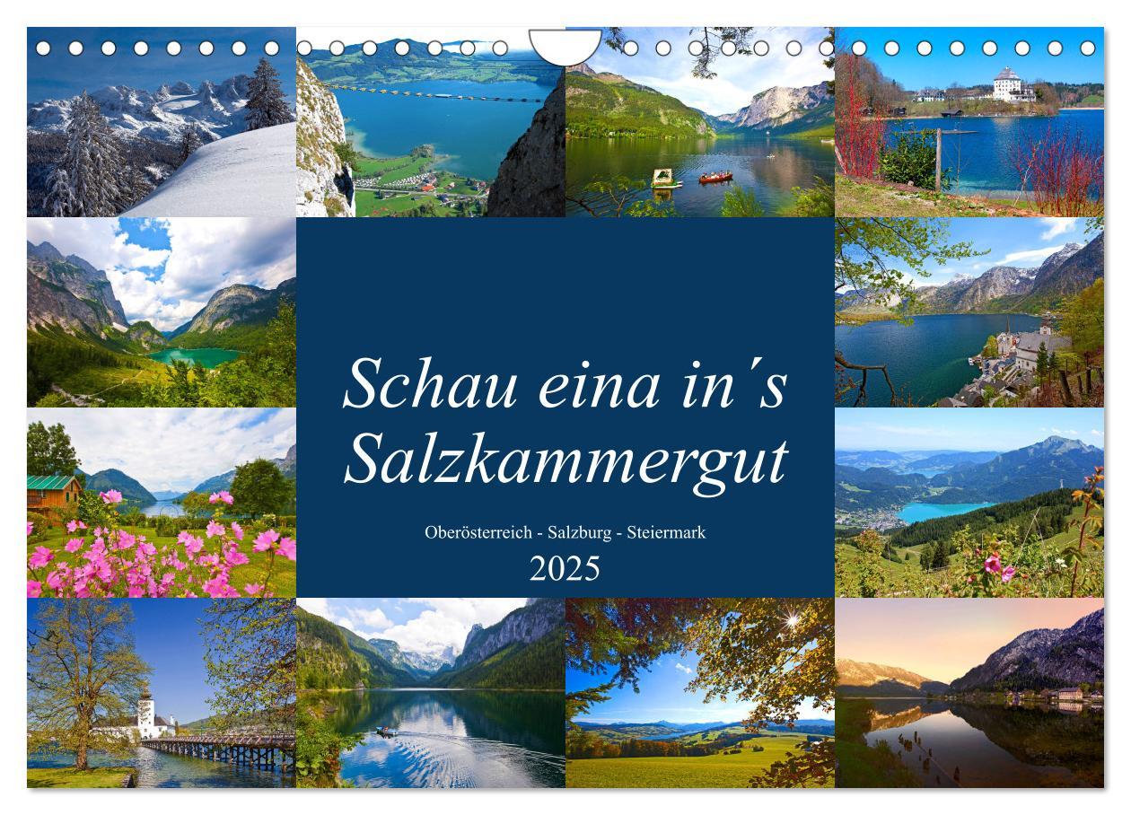 Cover: 9783435393190 | Schau eina in´s Salzkammergut (Wandkalender 2025 DIN A4 quer),...