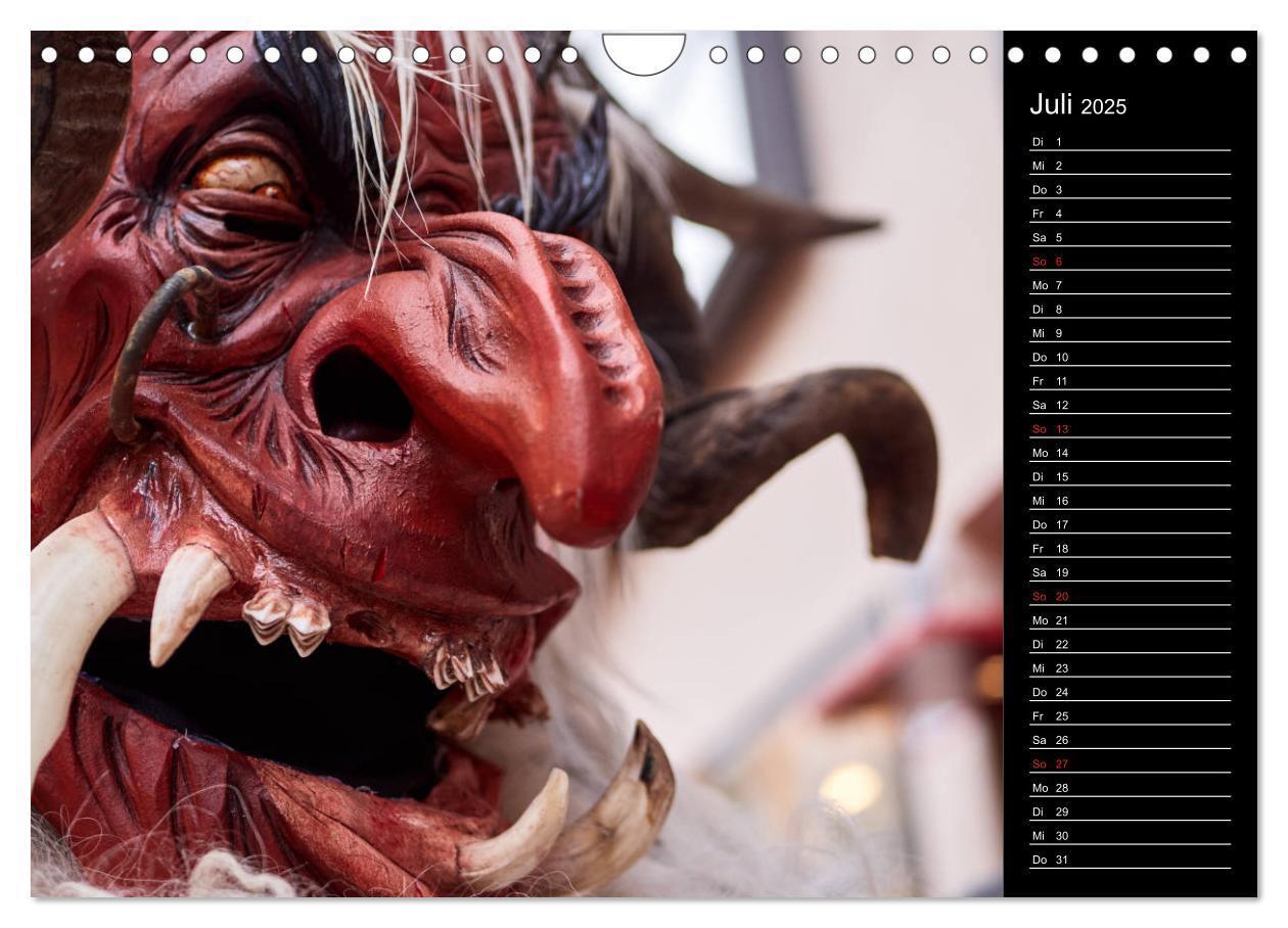 Bild: 9783435175390 | Krampus Kalender 2025 (Wandkalender 2025 DIN A4 quer), CALVENDO...