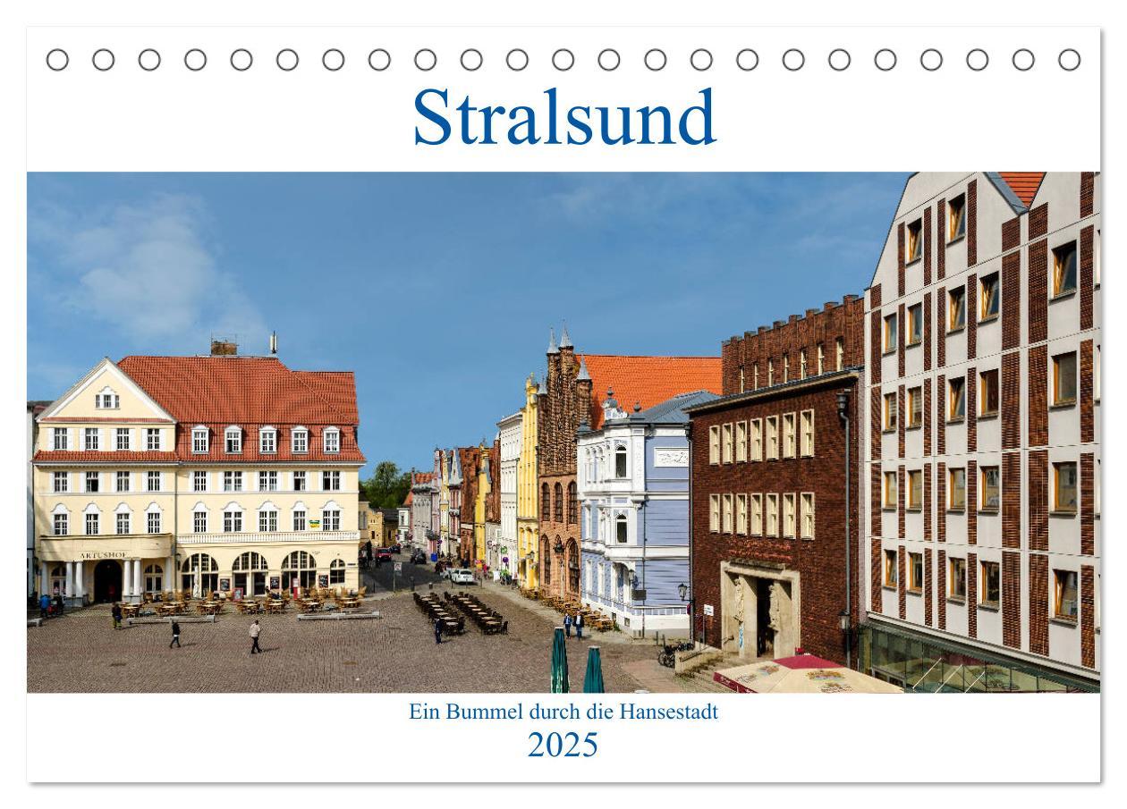 Cover: 9783435369973 | Ein Bummel durch die Hansestadt Stralsund (Tischkalender 2025 DIN...