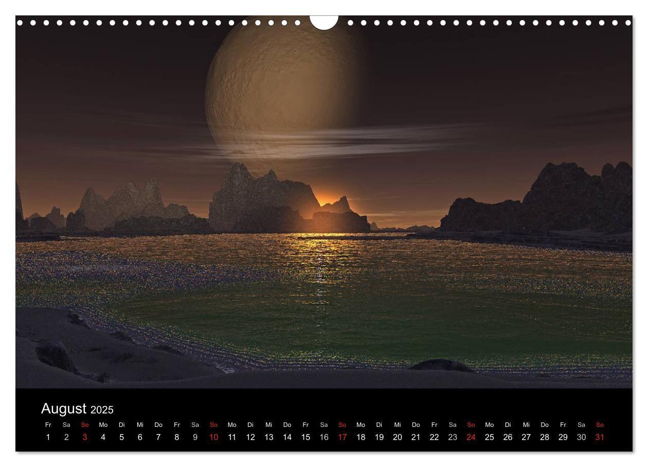 Bild: 9783435697236 | Fantasie-Planeten (Wandkalender 2025 DIN A3 quer), CALVENDO...