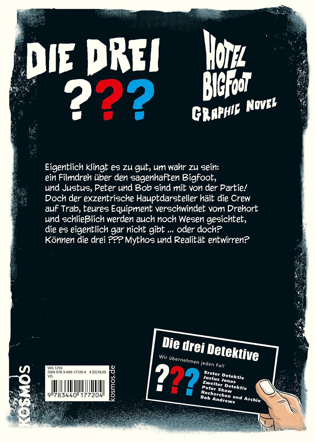 Rückseite: 9783440177204 | Die drei ??? Hotel Bigfoot | Calle Claus (u. a.) | Taschenbuch | 2023