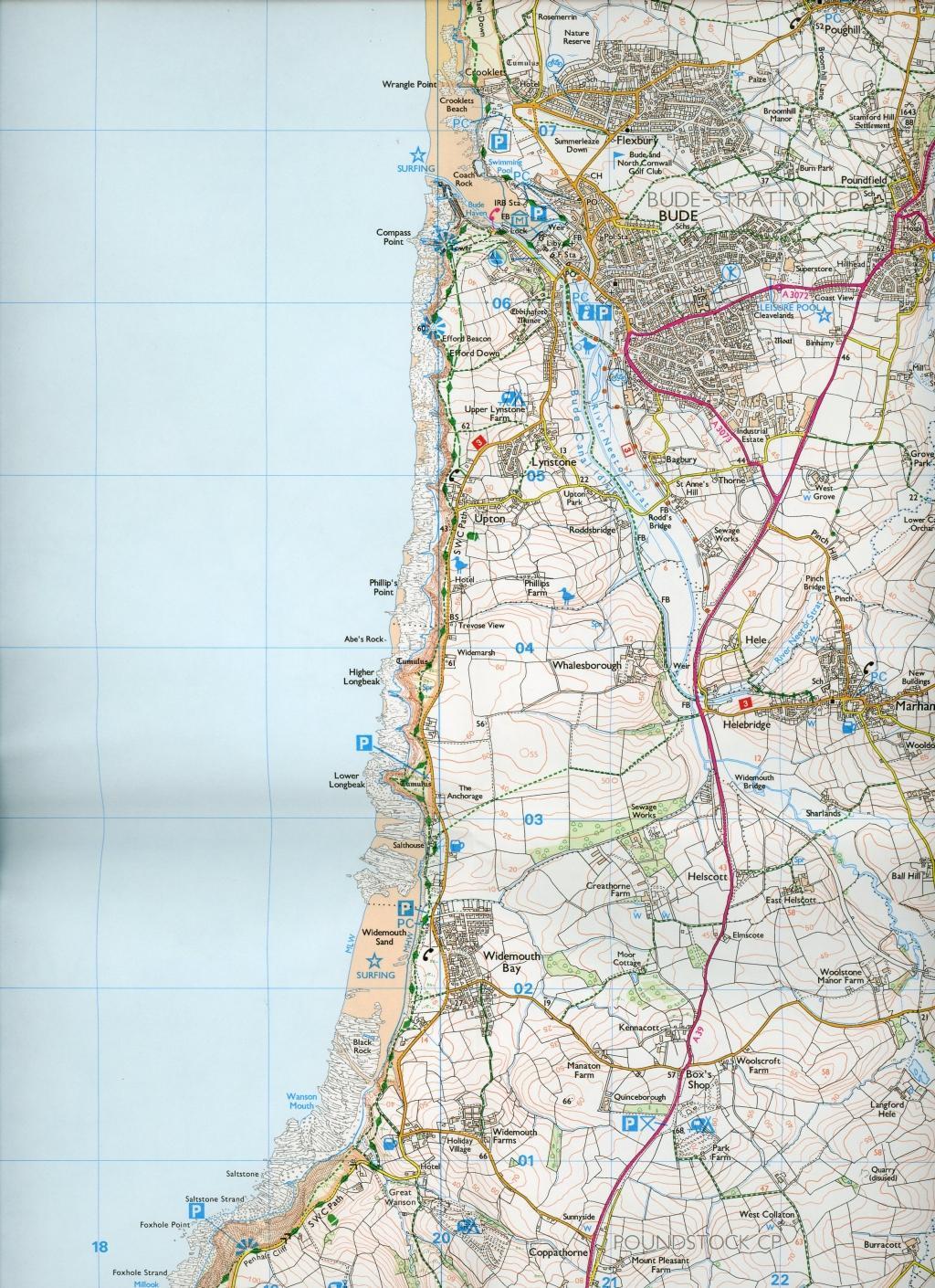 Bild: 9780319243121 | Bude, Boscastle and Tintagel | Ordnance Survey | (Land-)Karte | 2015