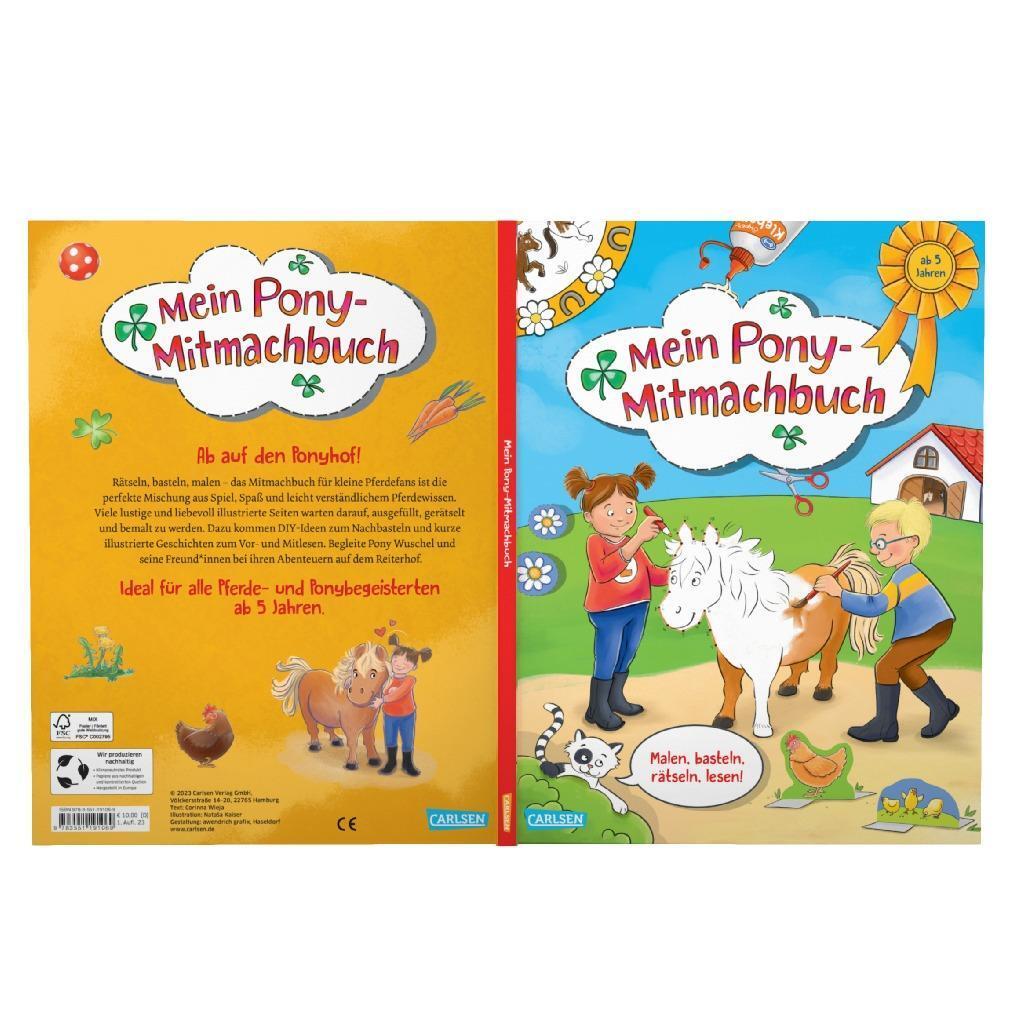 Bild: 9783551191069 | Mein Pony-Mitmachbuch | Corinna Wieja | Taschenbuch | 128 S. | Deutsch