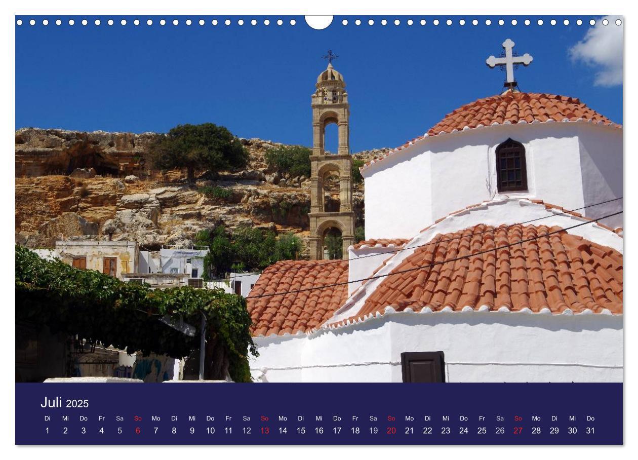 Bild: 9783435668441 | Rhodos mit Lindos und Symi (Wandkalender 2025 DIN A3 quer),...