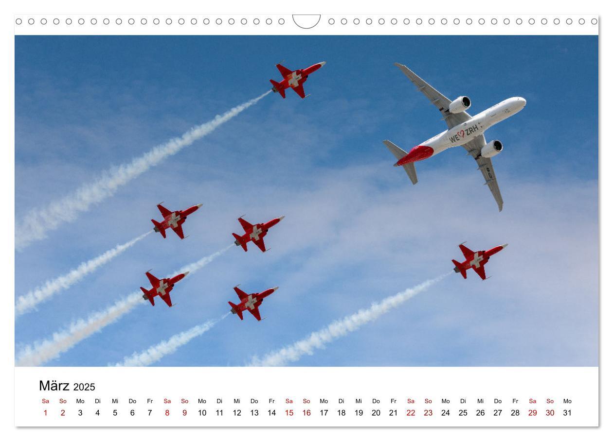 Bild: 9783383853715 | Fliegerträume: 12 Monate, 12 Flugzeuge (Wandkalender 2025 DIN A3...