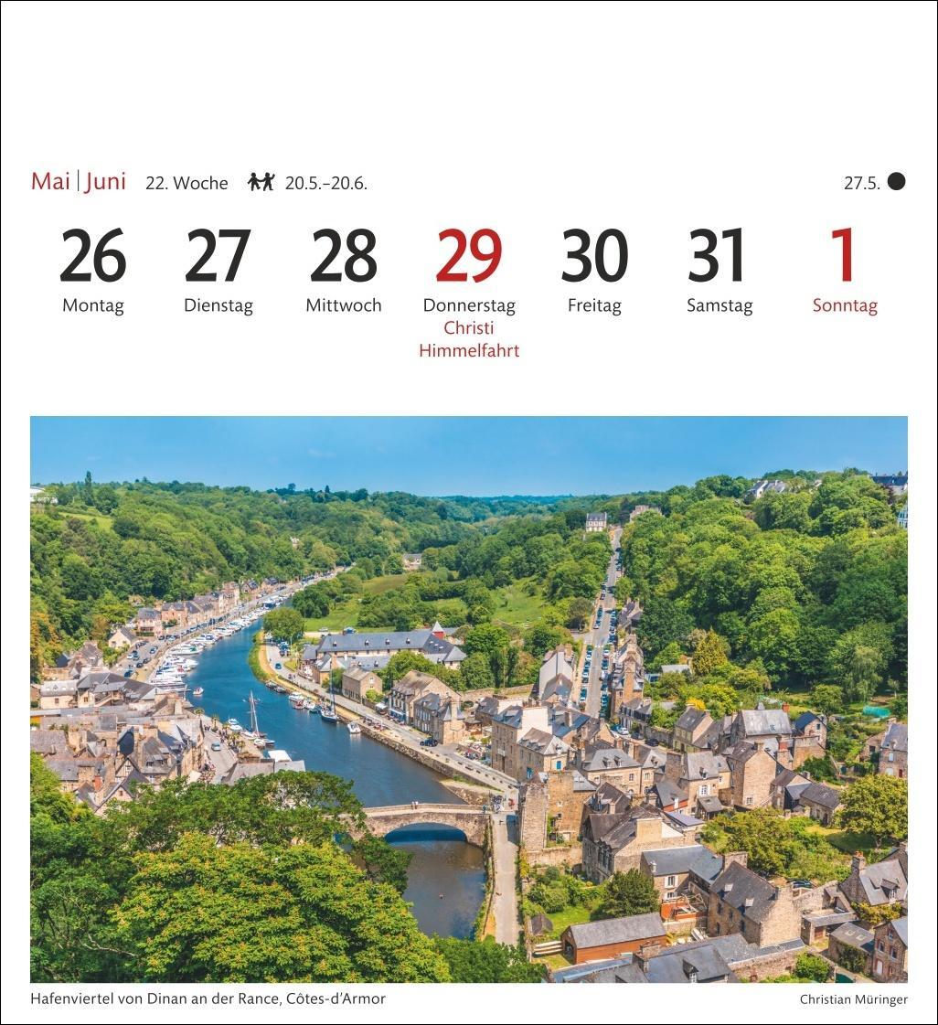 Bild: 9783840034794 | Bretagne &amp; Normandie Sehnsuchtskalender 2025 - Wochenkalender mit...