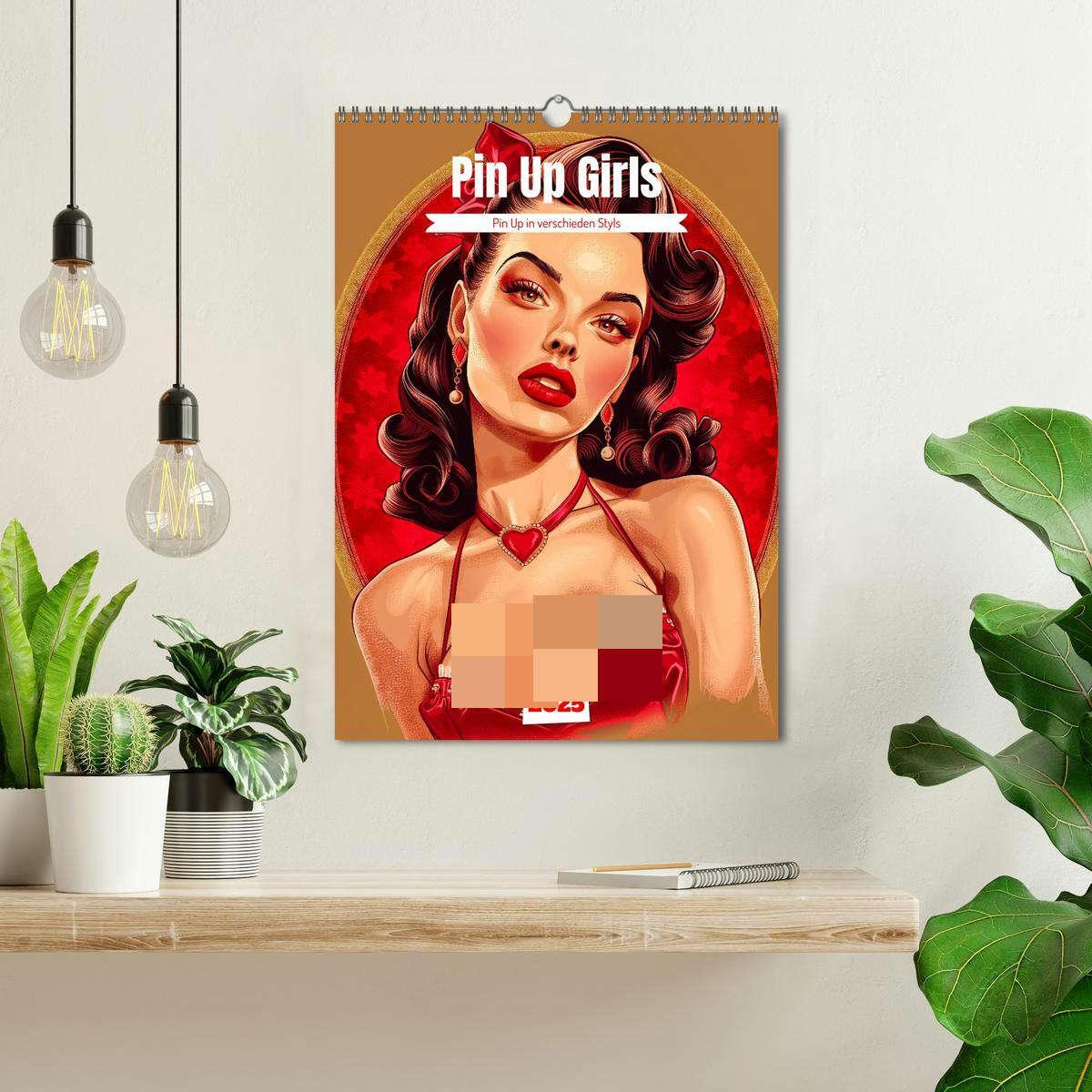 Bild: 9783457203491 | Retro PinUp Girls (Wandkalender 2025 DIN A3 hoch), CALVENDO...