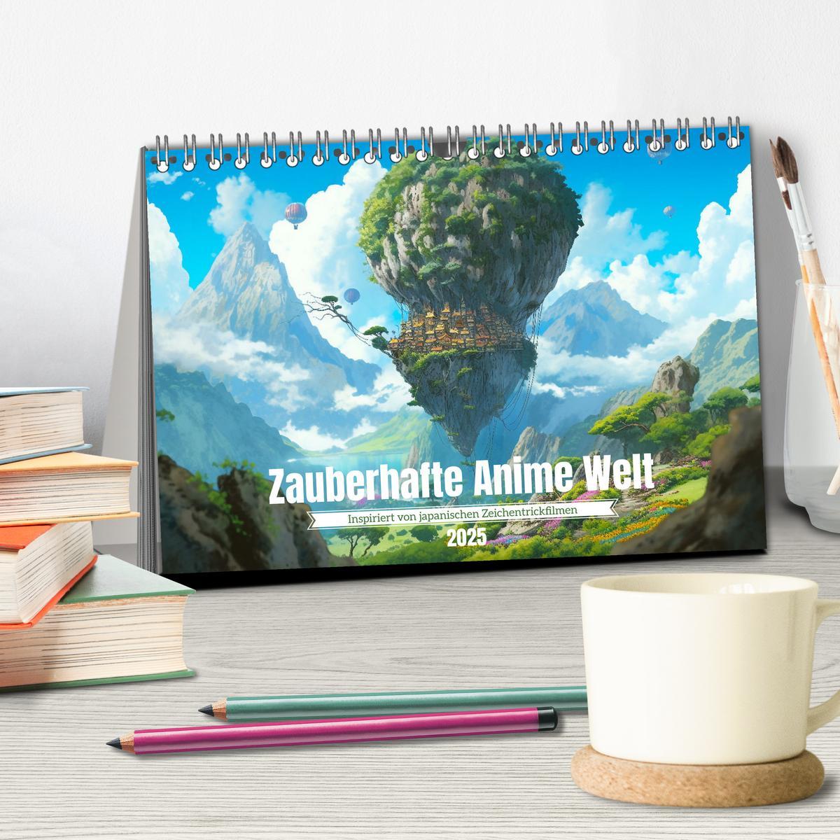 Bild: 9783383908705 | Zauberhafte Anime Welt (Tischkalender 2025 DIN A5 quer), CALVENDO...