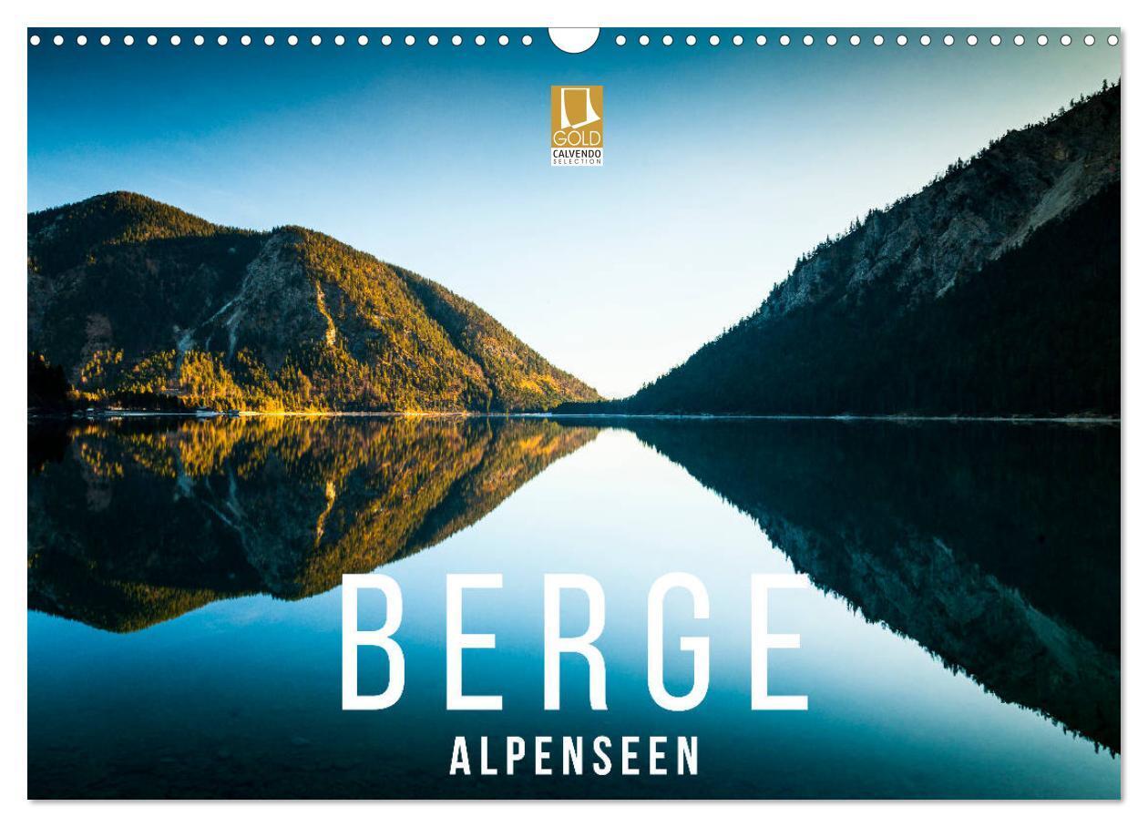 Cover: 9783435448180 | Berge. Alpenseen (Wandkalender 2025 DIN A3 quer), CALVENDO...