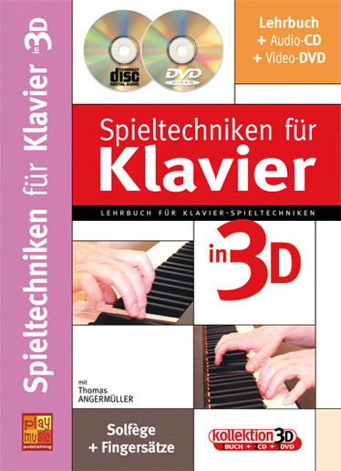 Cover: 3555111301975 | Spieltechniken in 3D (+CD +DVD) für Klavier | Thomas Angermüller