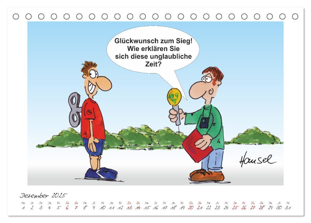 Bild: 9783383925177 | HANSELs kleiner Laufkalender (Tischkalender 2025 DIN A5 quer),...