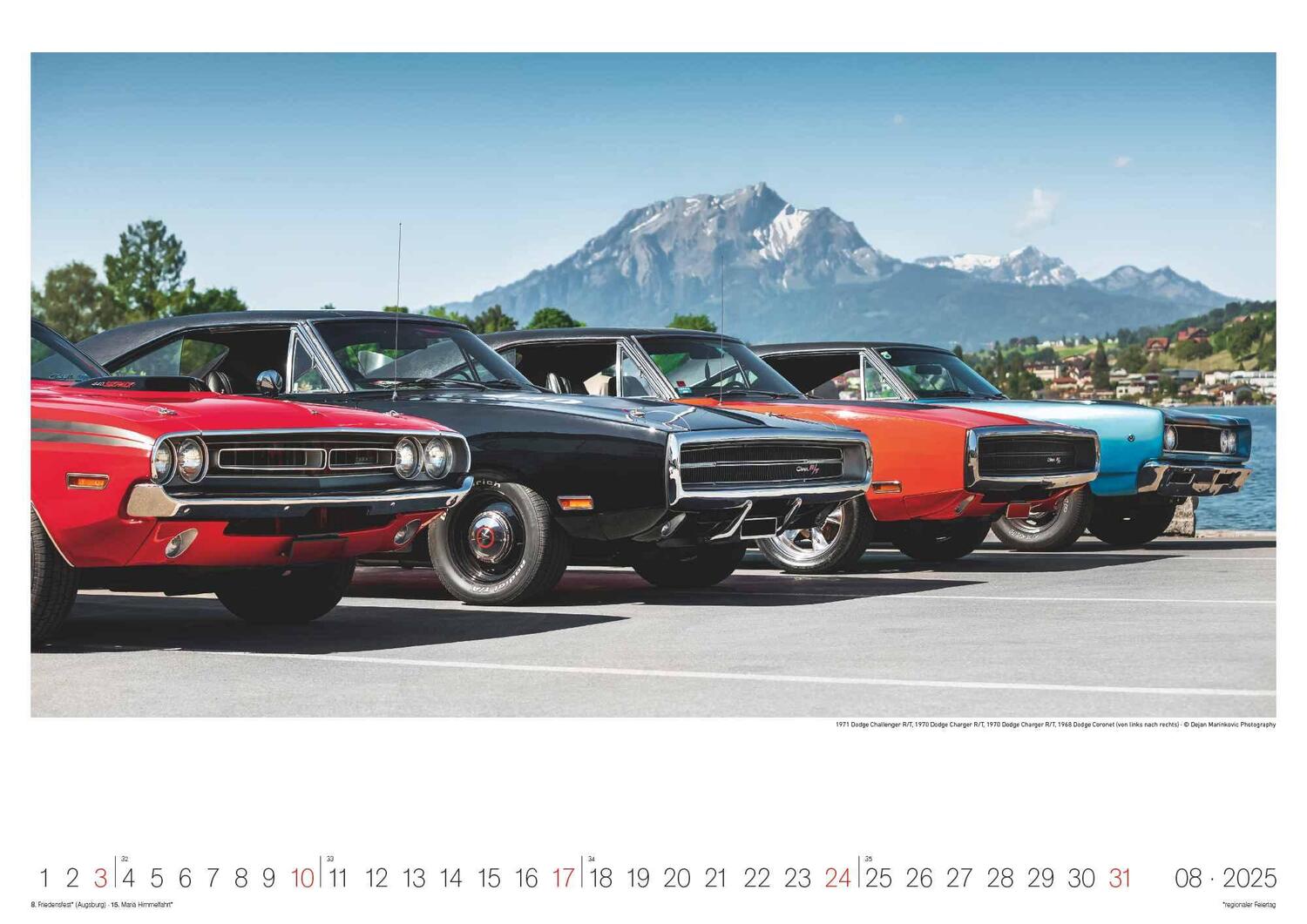 Bild: 4002725994257 | Legendary Classic &amp; Muscle Cars 2025 - Wand-Kalender -...