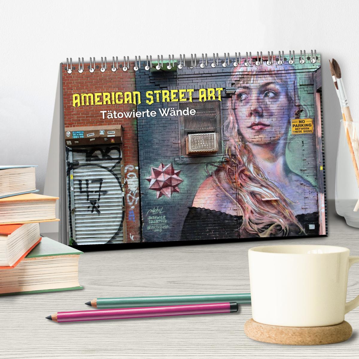 Bild: 9783435137916 | American Street Art - tätowierte Wände (Tischkalender 2025 DIN A5...