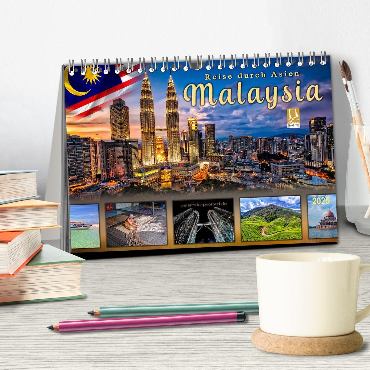 Bild: 9783435437511 | Reise durch Asien - Malaysia (Tischkalender 2025 DIN A5 quer),...