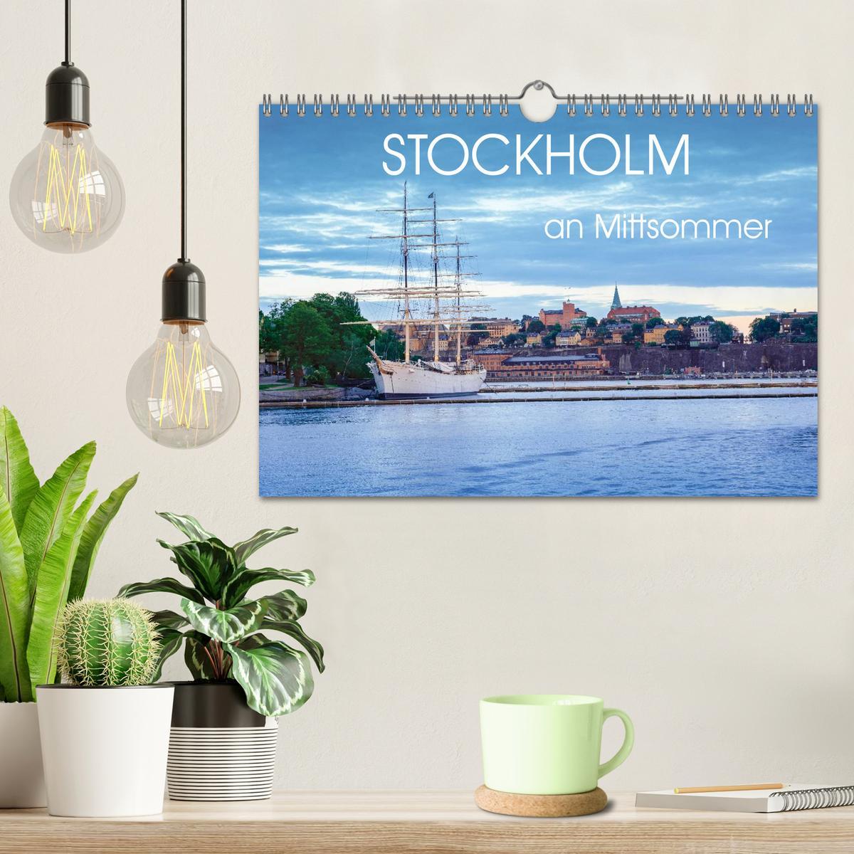 Bild: 9783435501441 | Stockholm an Mittsommer (Wandkalender 2025 DIN A4 quer), CALVENDO...