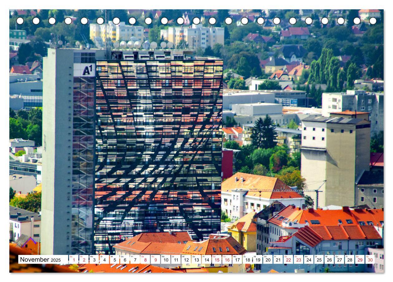 Bild: 9783435266968 | Graz - Ausblick auf die Dachlandschaft (Tischkalender 2025 DIN A5...