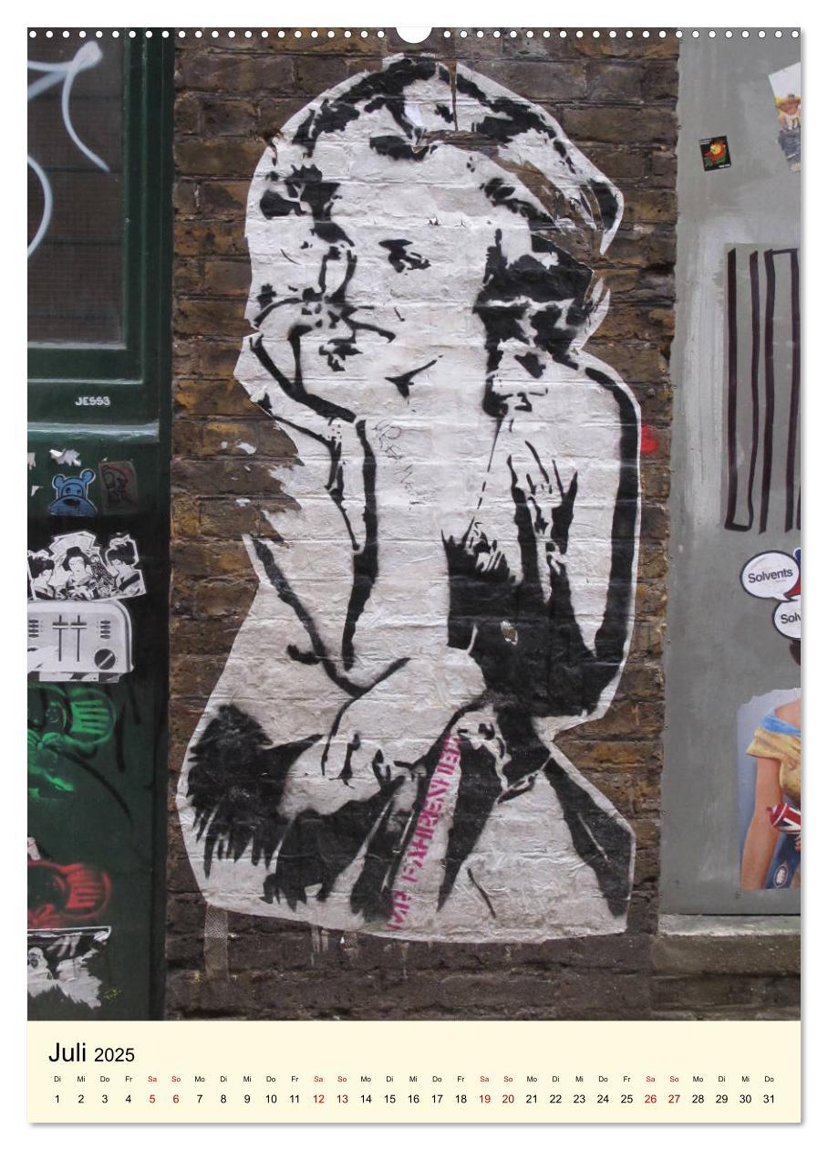 Bild: 9783435956043 | StreetArt London (Wandkalender 2025 DIN A2 hoch), CALVENDO...