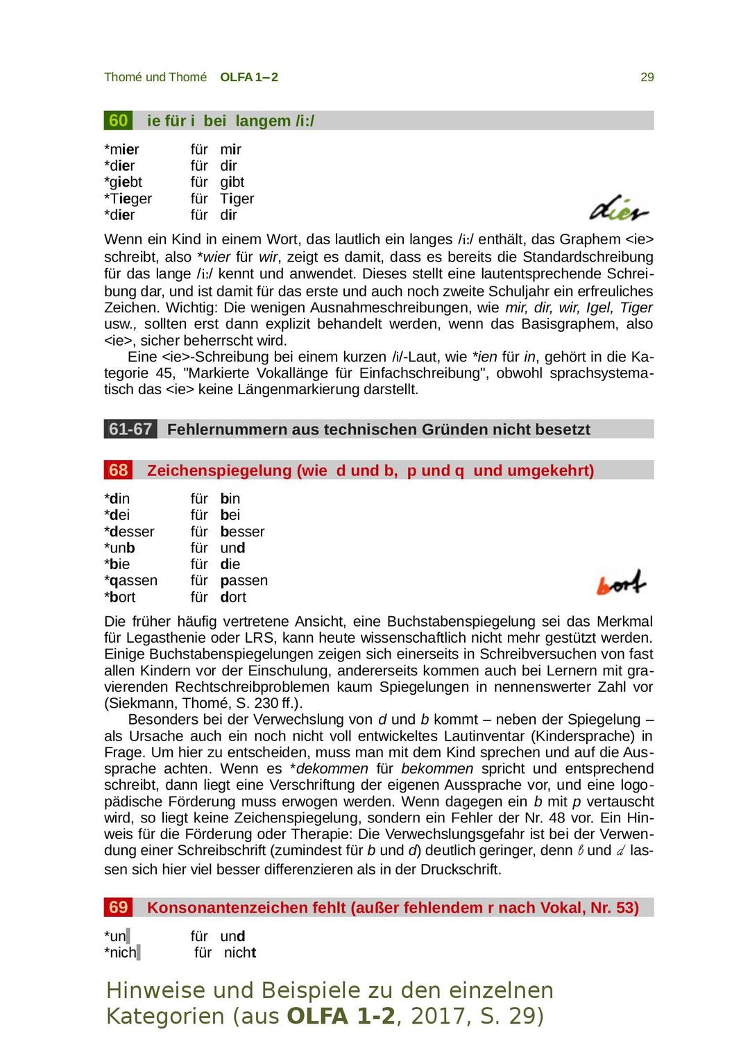 Bild: 9783942122047 | OLFA 1-2: Oldenburger Fehleranalyse für die Klassen 1 und 2 | Buch