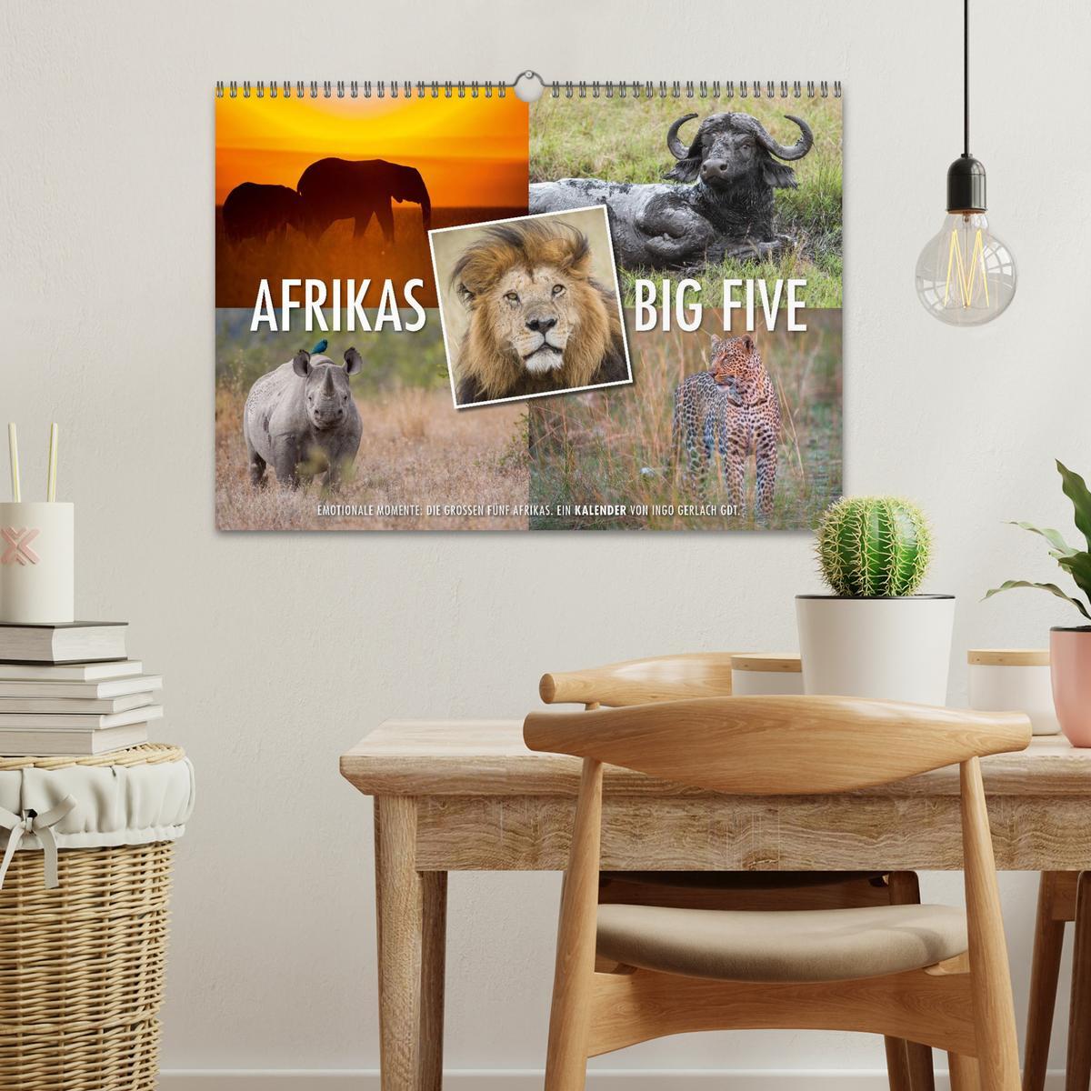 Bild: 9783435740161 | Emotionale Momente: Afrikas Big Five (Wandkalender 2025 DIN A3...