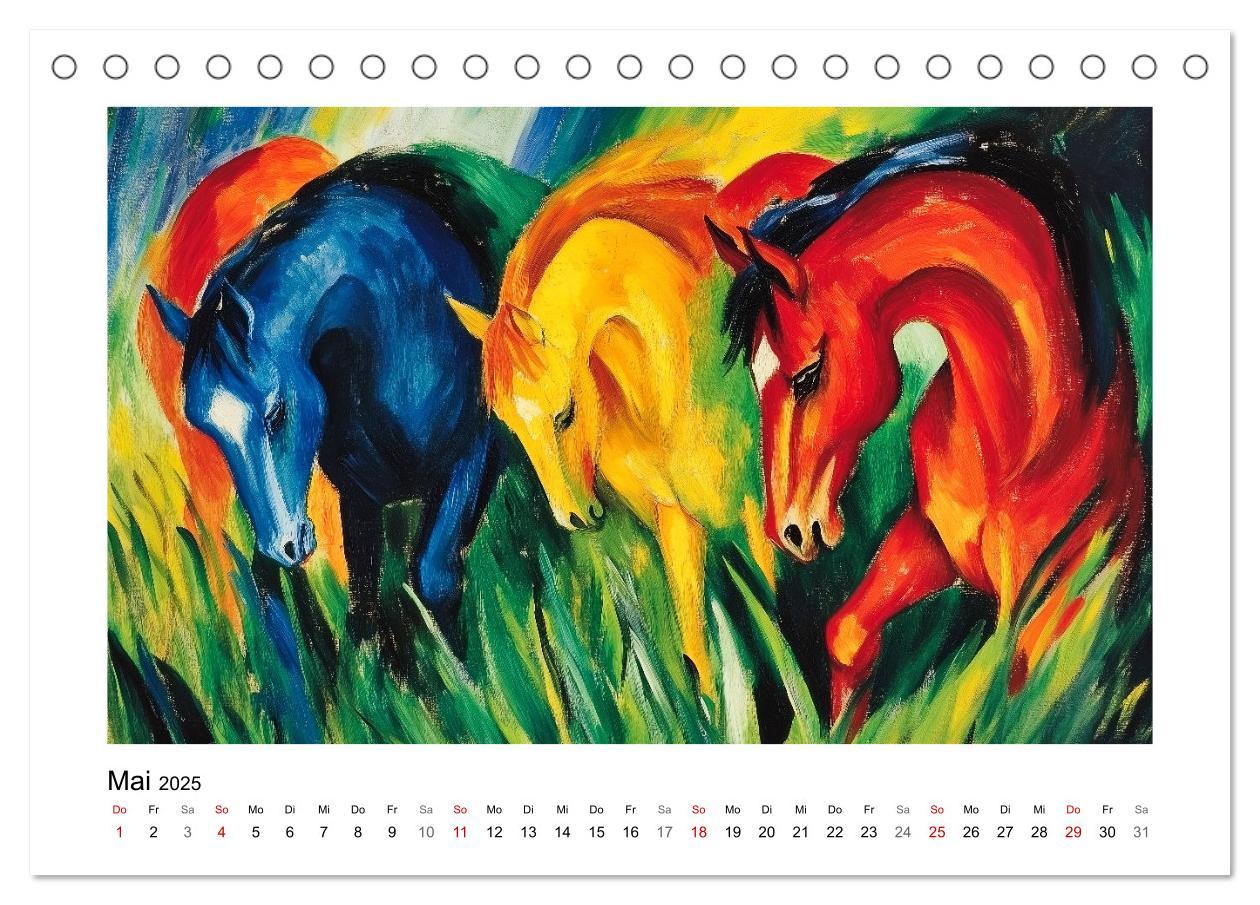 Bild: 9783457238257 | Expressionistisch durchs Jahr (Tischkalender 2025 DIN A5 quer),...