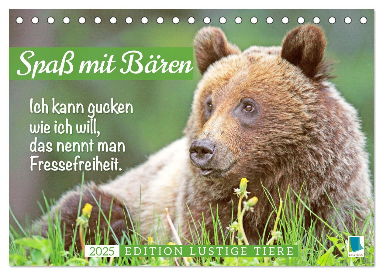 Cover: 9783383881855 | Spaß mit Bären: Edition lustige Tiere (Tischkalender 2025 DIN A5...