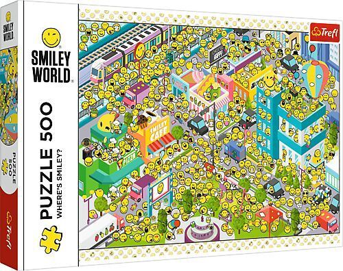 Cover: 5900511374292 | Puzzle 500 Smiley World - Wo ist das Smiley | Spiel | In Pappschachtel