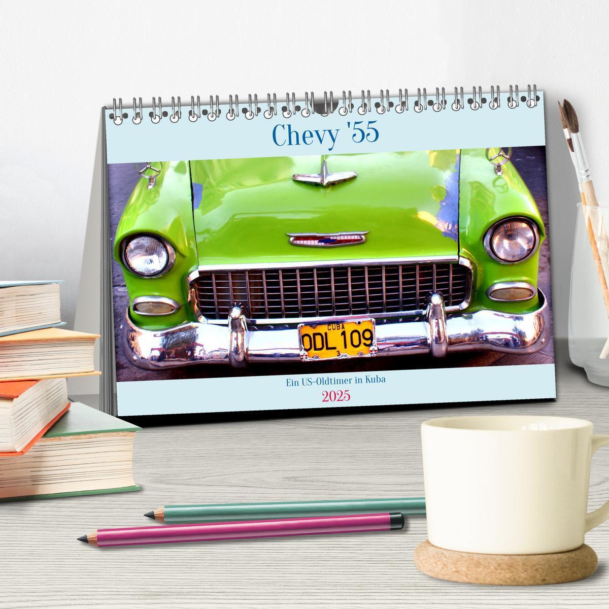 Bild: 9783457133286 | CHEVY '55 - Ein US-Oldtimer in Kuba (Tischkalender 2025 DIN A5...