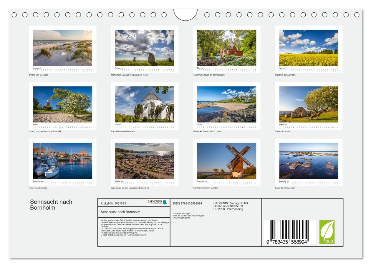 Bild: 9783435568994 | Sehnsucht nach Bornholm (Wandkalender 2025 DIN A4 quer), CALVENDO...