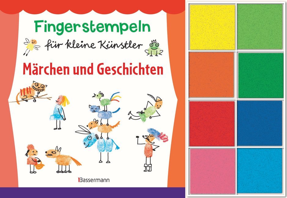 Cover: 9783809439950 | Fingerstempeln für kleine Künstler - Märchen und Geschichten | Pautner