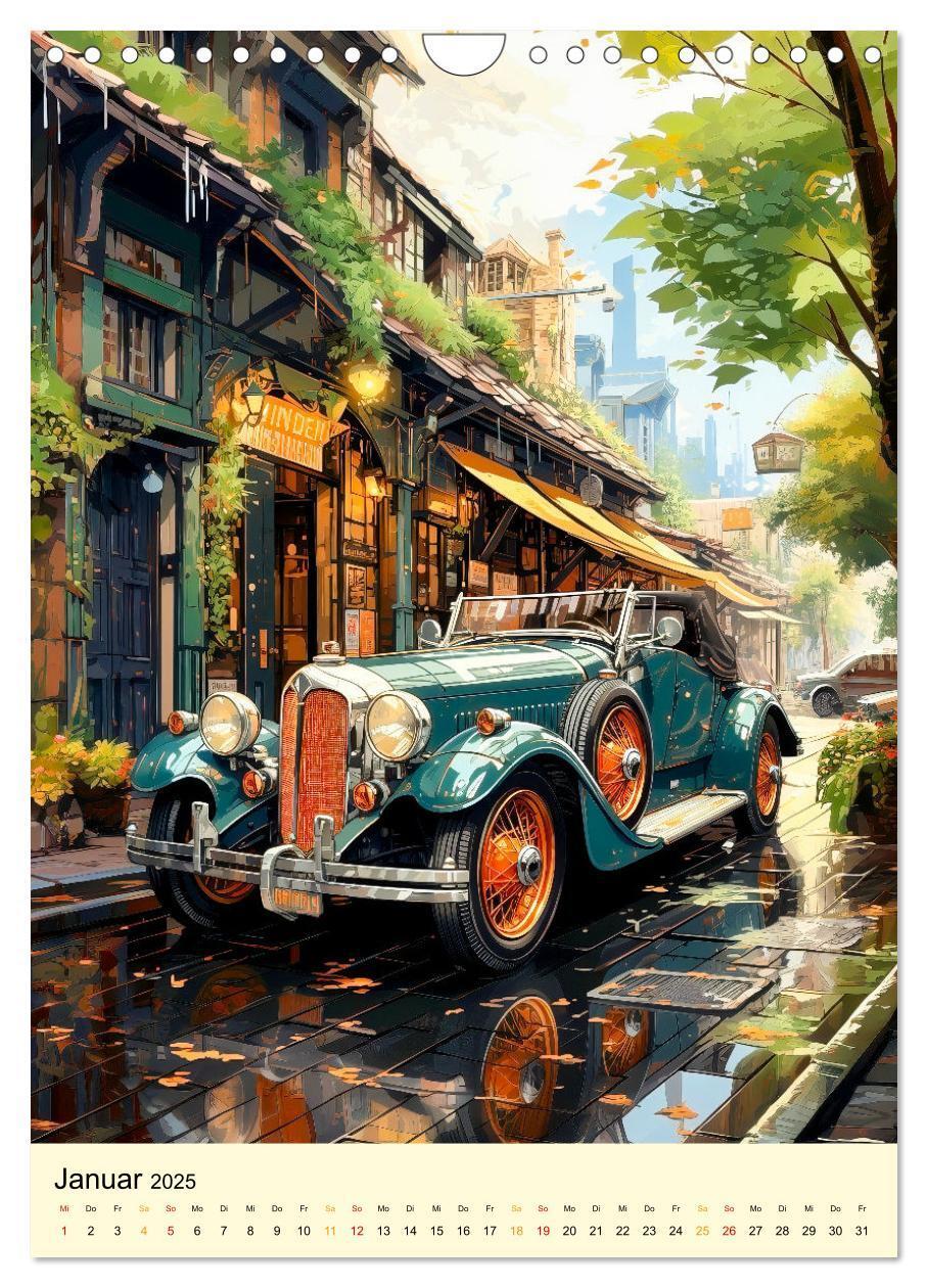 Bild: 9783435847303 | Nostalgic Cars der Traum (Wandkalender 2025 DIN A4 hoch), CALVENDO...