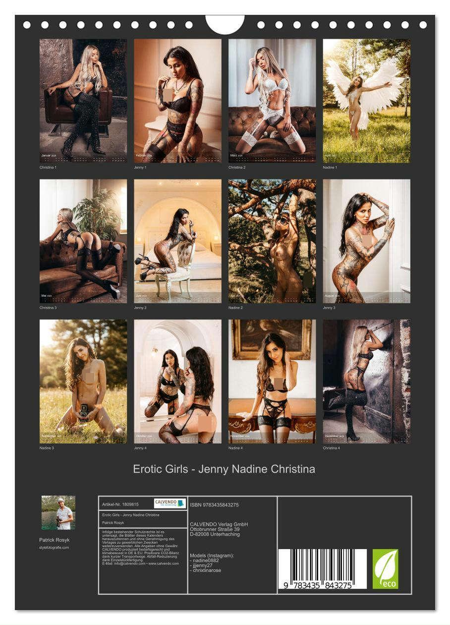 Bild: 9783435843275 | Erotic Girls - Jenny Nadine Christina (Wandkalender 2025 DIN A4...