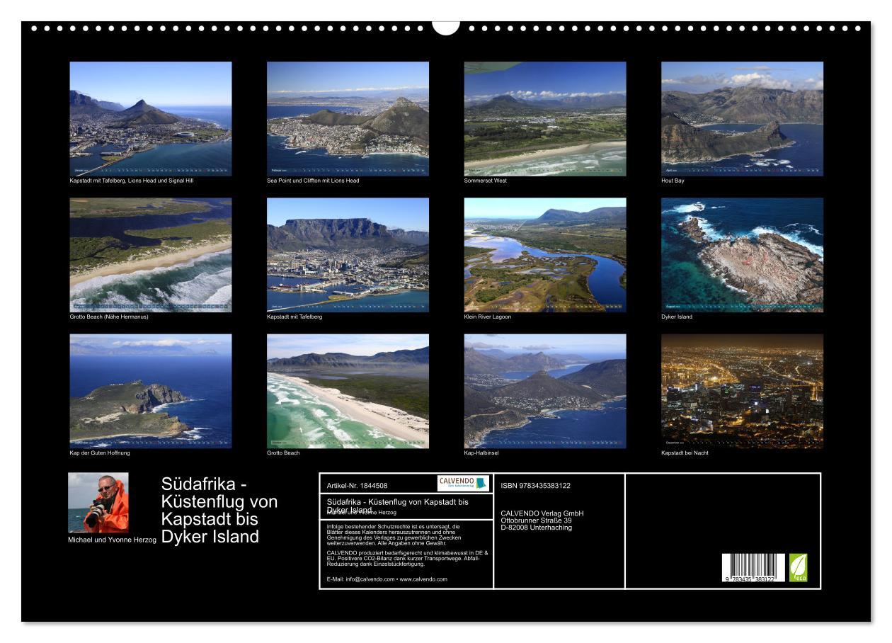 Bild: 9783435383122 | Südafrika - Küstenflug von Kapstadt bis Dyker Island (Wandkalender...