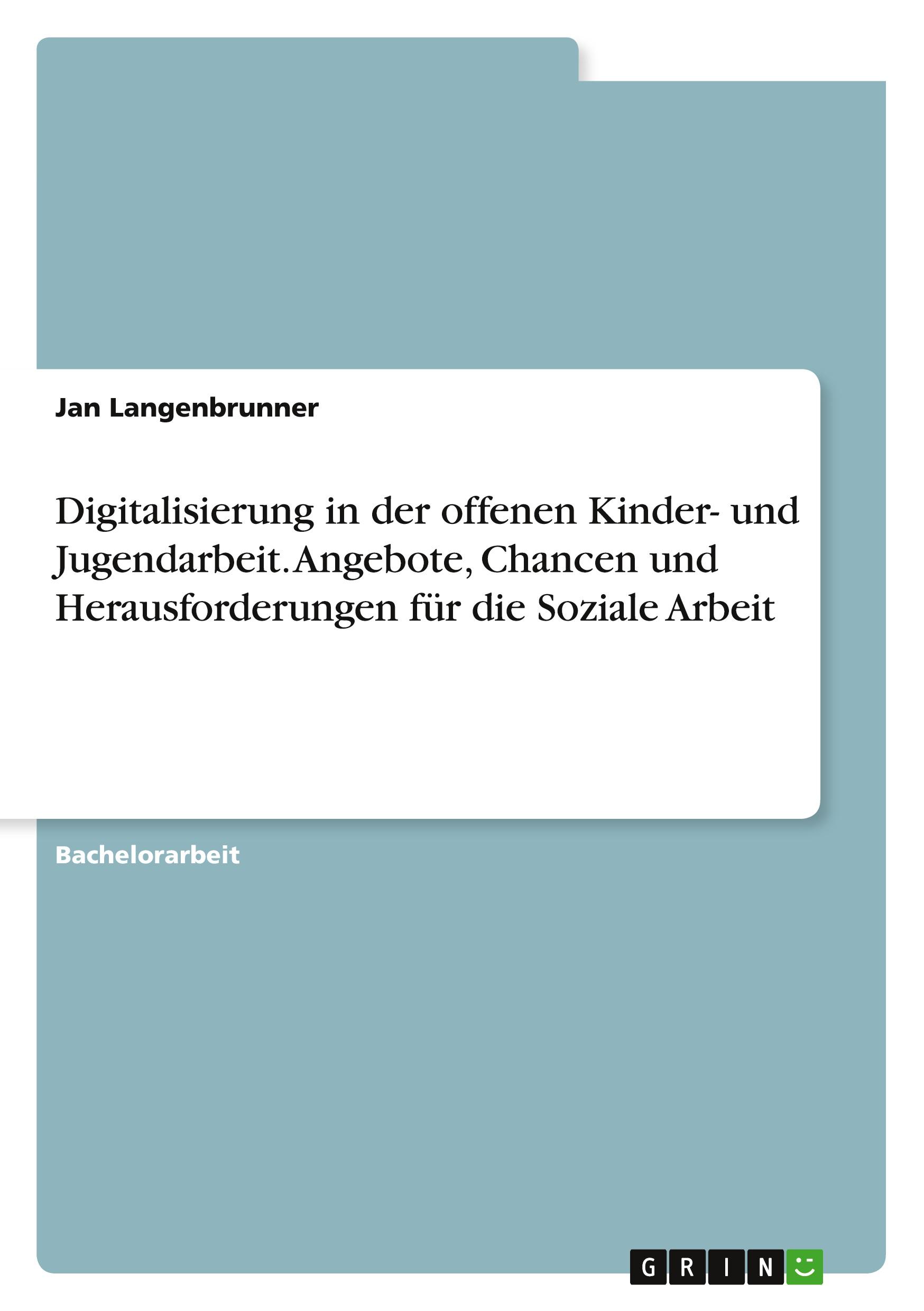 Cover: 9783389088111 | Digitalisierung in der offenen Kinder- und Jugendarbeit. Angebote,...