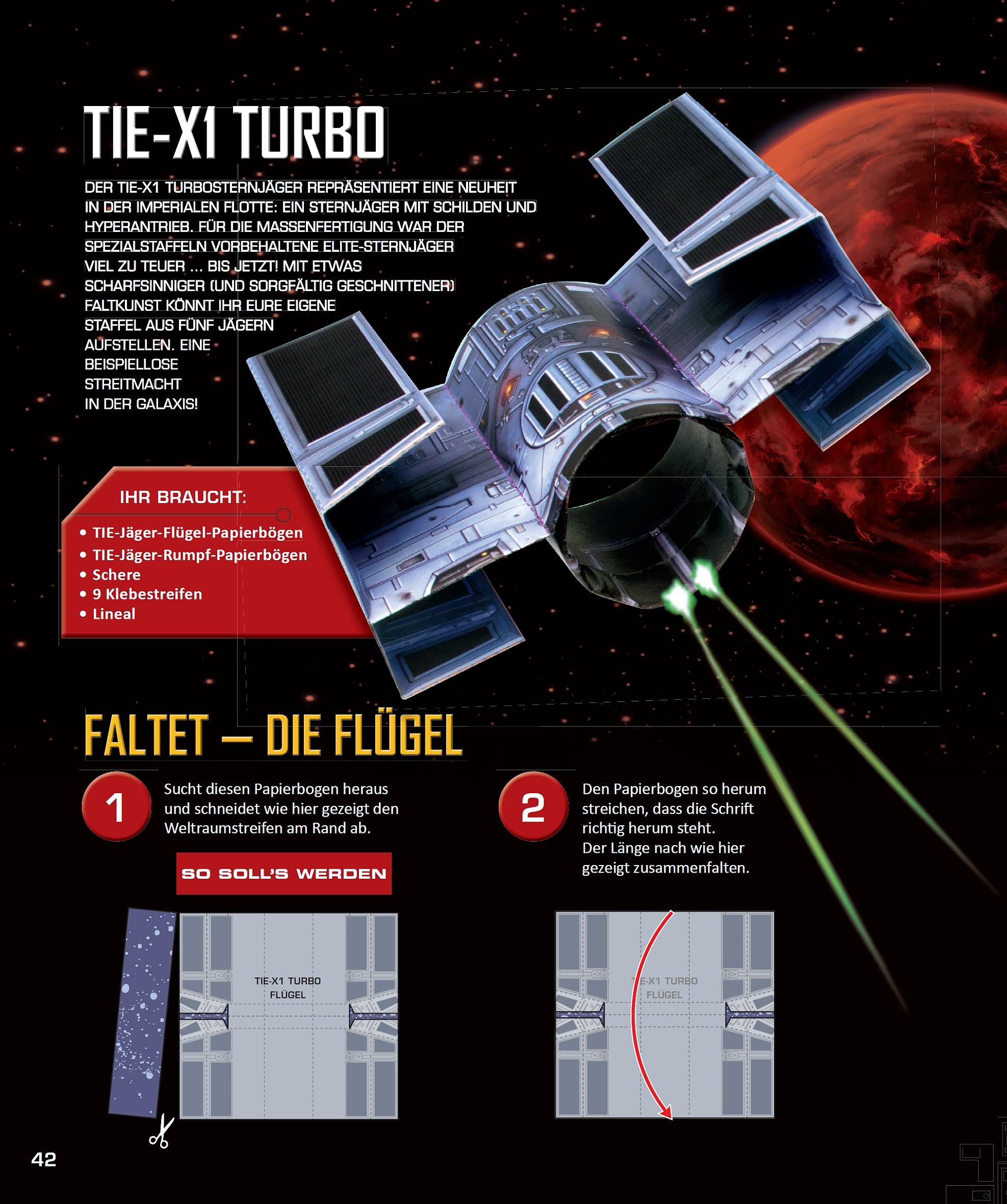 Bild: 9783833226977 | STAR WARS Flieger falten | Falte 30 Papier-Sternenjäger | Taschenbuch