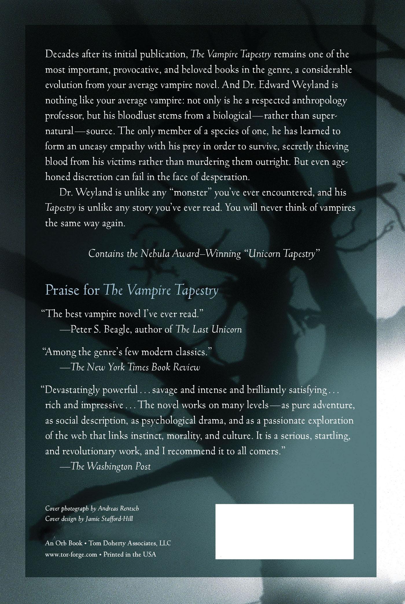 Rückseite: 9780765320827 | The Vampire Tapestry | Suzy Charnas | Taschenbuch | Englisch | 2008