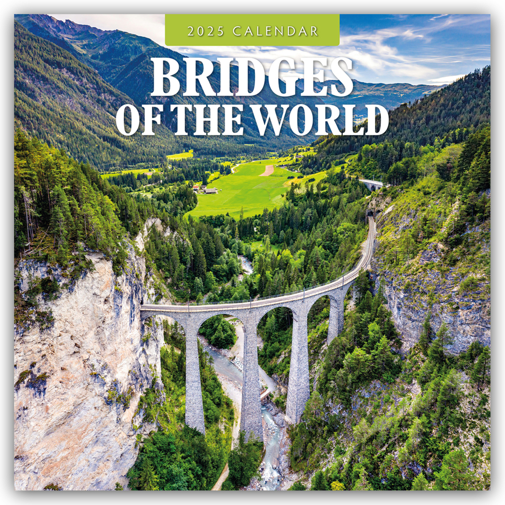 Cover: 9781804426210 | Bridges of the World - Brücken der Welt 2025 - 16-Monatskalender | Ltd