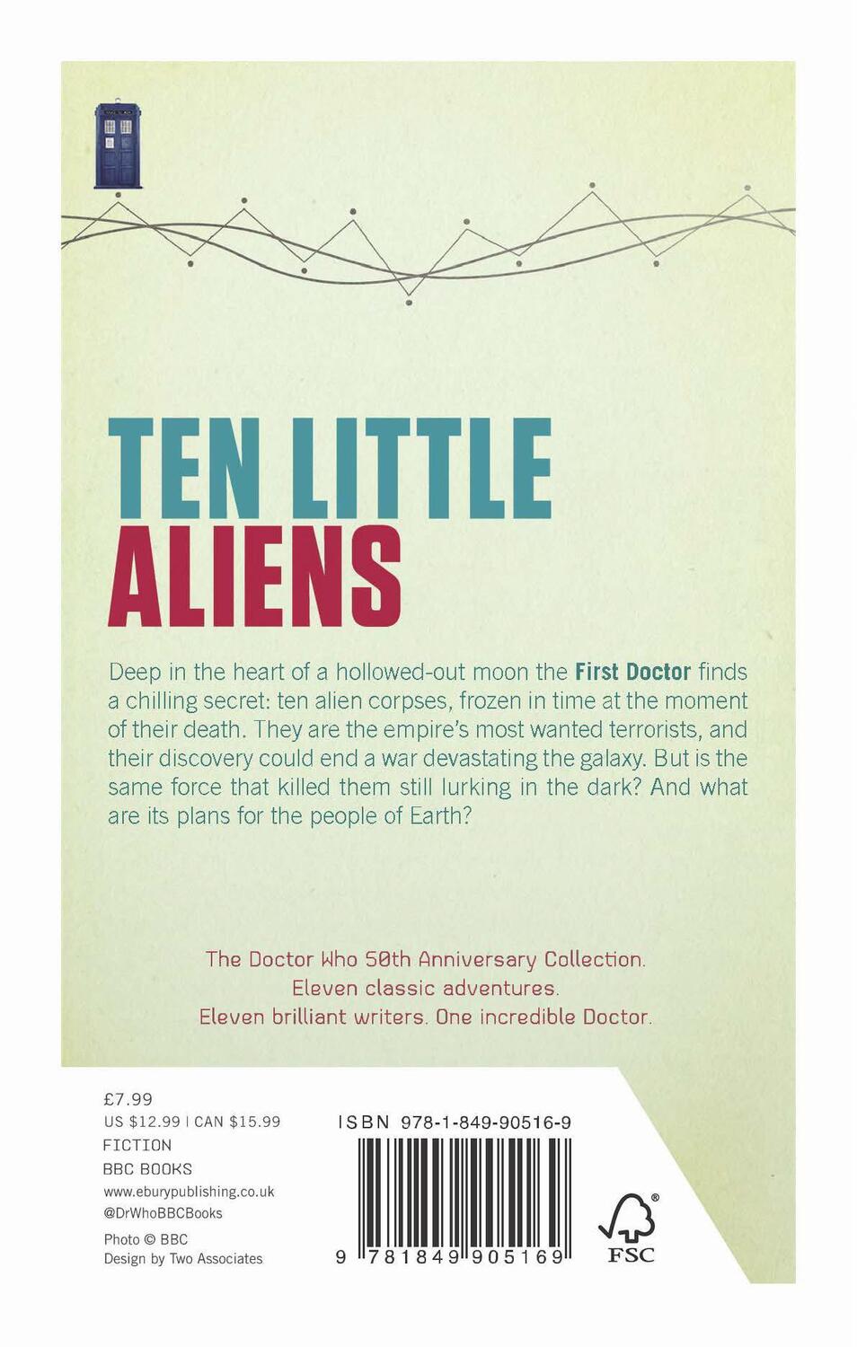 Rückseite: 9781849905169 | Doctor Who: Ten Little Aliens | 50th Anniversary Edition | Cole | Buch