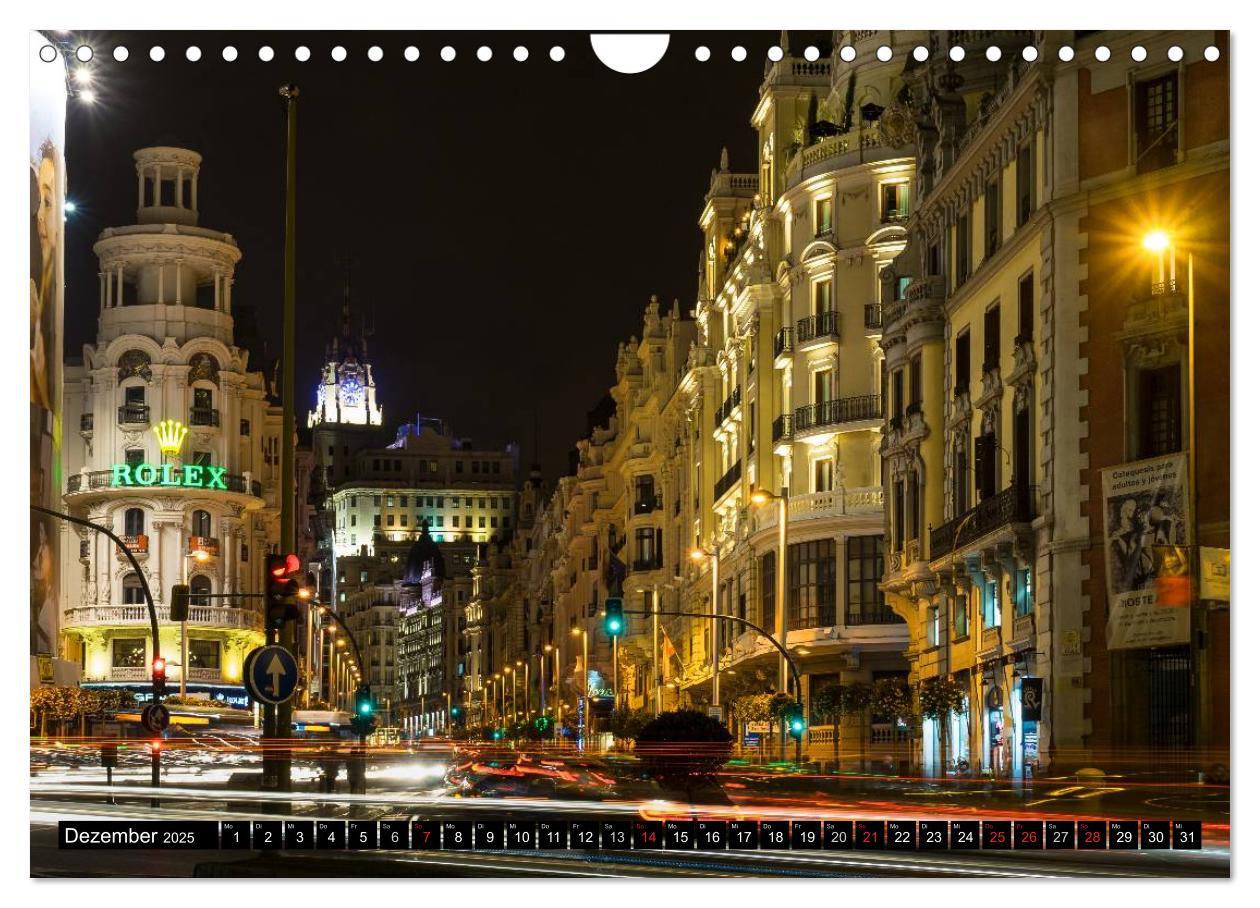 Bild: 9783435517800 | Madrid bei Nacht (Wandkalender 2025 DIN A4 quer), CALVENDO...