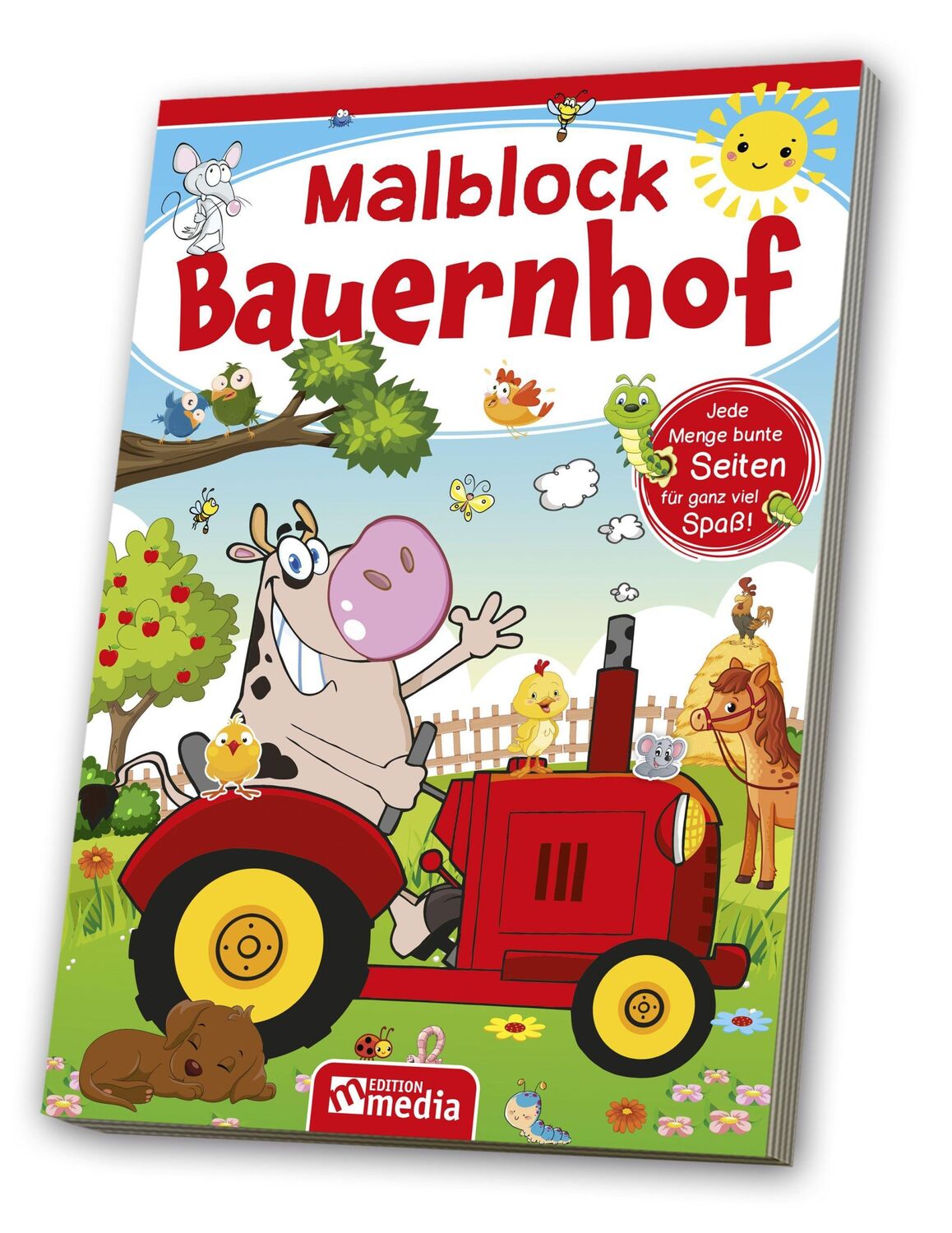 Cover: 4019393988761 | Malblock A5 - Bauernhof | Taschenbuch | 80 S. | Deutsch | 2023