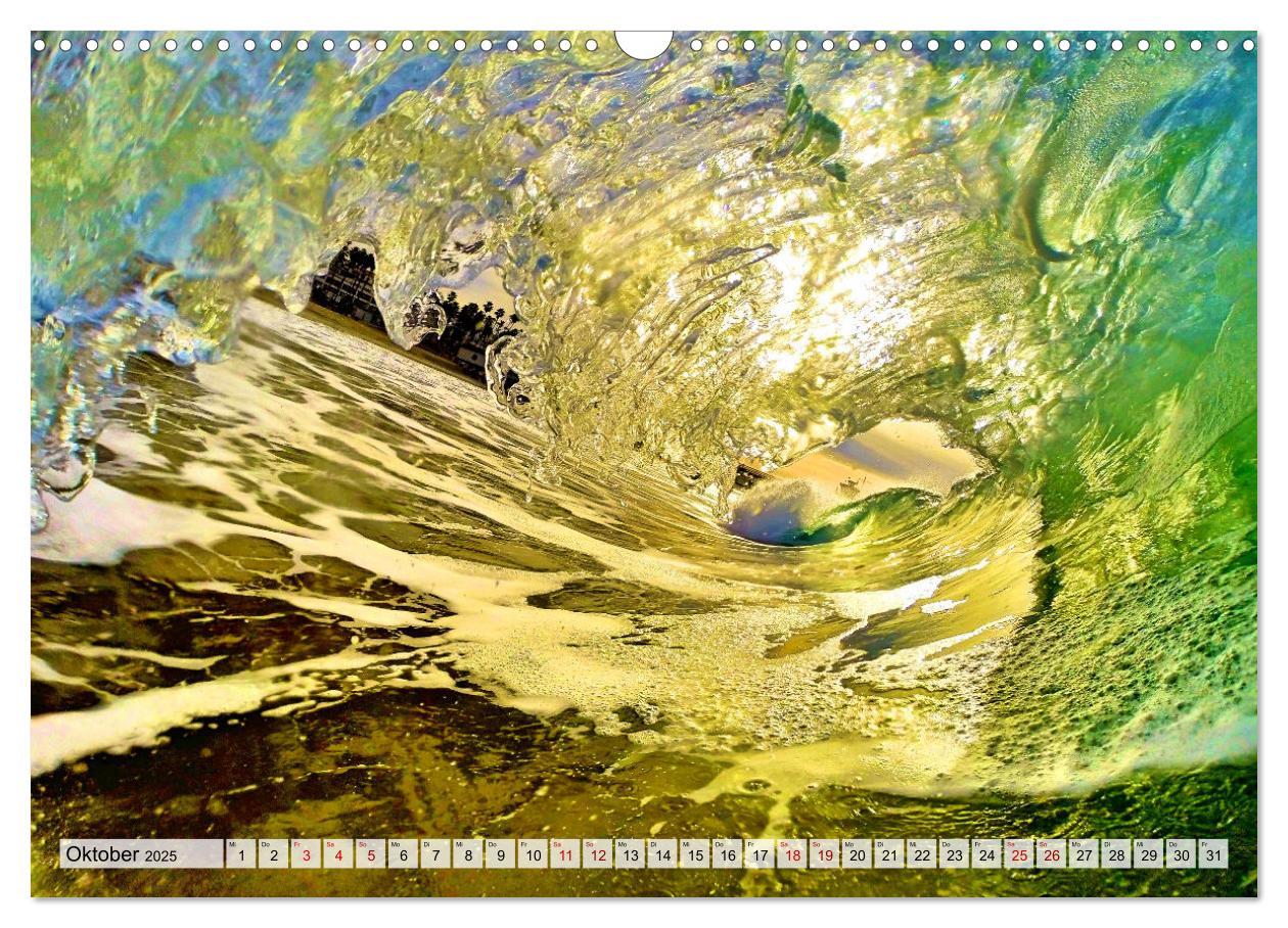 Bild: 9783383921179 | Surfen - from Inside the Barrel (Wandkalender 2025 DIN A3 quer),...