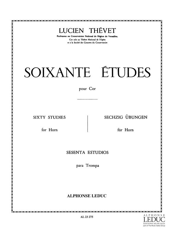 Cover: 9790046232756 | 60 Etudes - Vol. 1 | Thevet | Buch | Alphonse Leduc