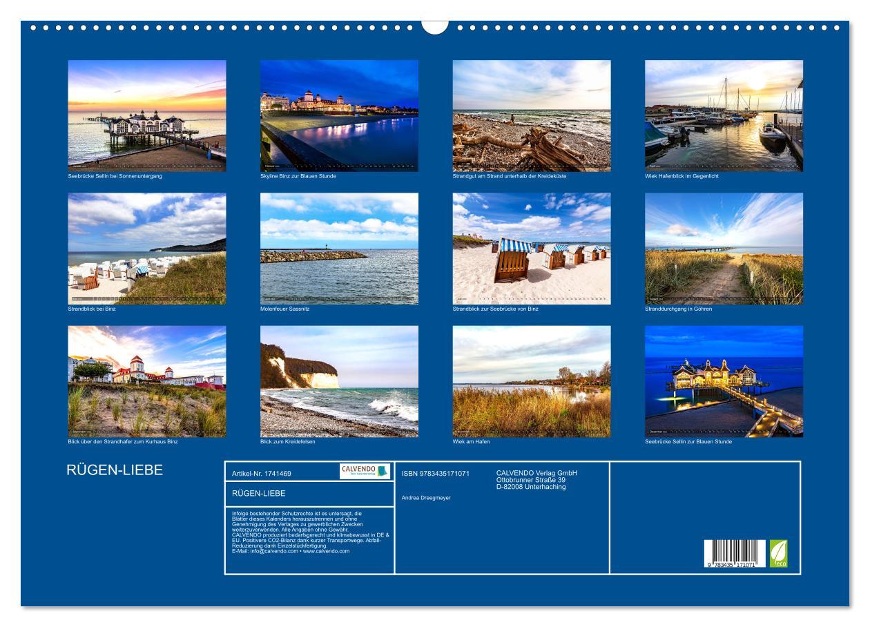 Bild: 9783435171071 | RÜGEN-LIEBE (Wandkalender 2025 DIN A2 quer), CALVENDO Monatskalender