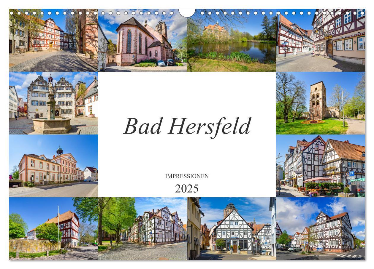 Cover: 9783435025954 | Bad Hersfeld Impressionen (Wandkalender 2025 DIN A3 quer), CALVENDO...